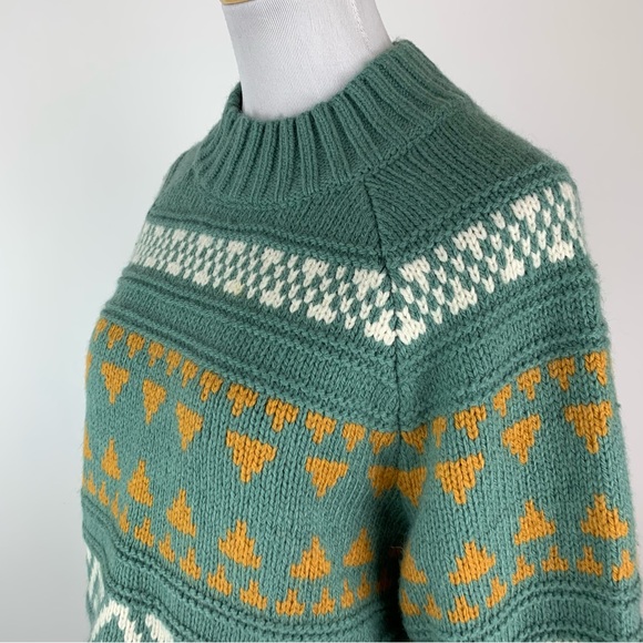 Universal Thread Green Printed Sweater Large - Picture 8 of 14